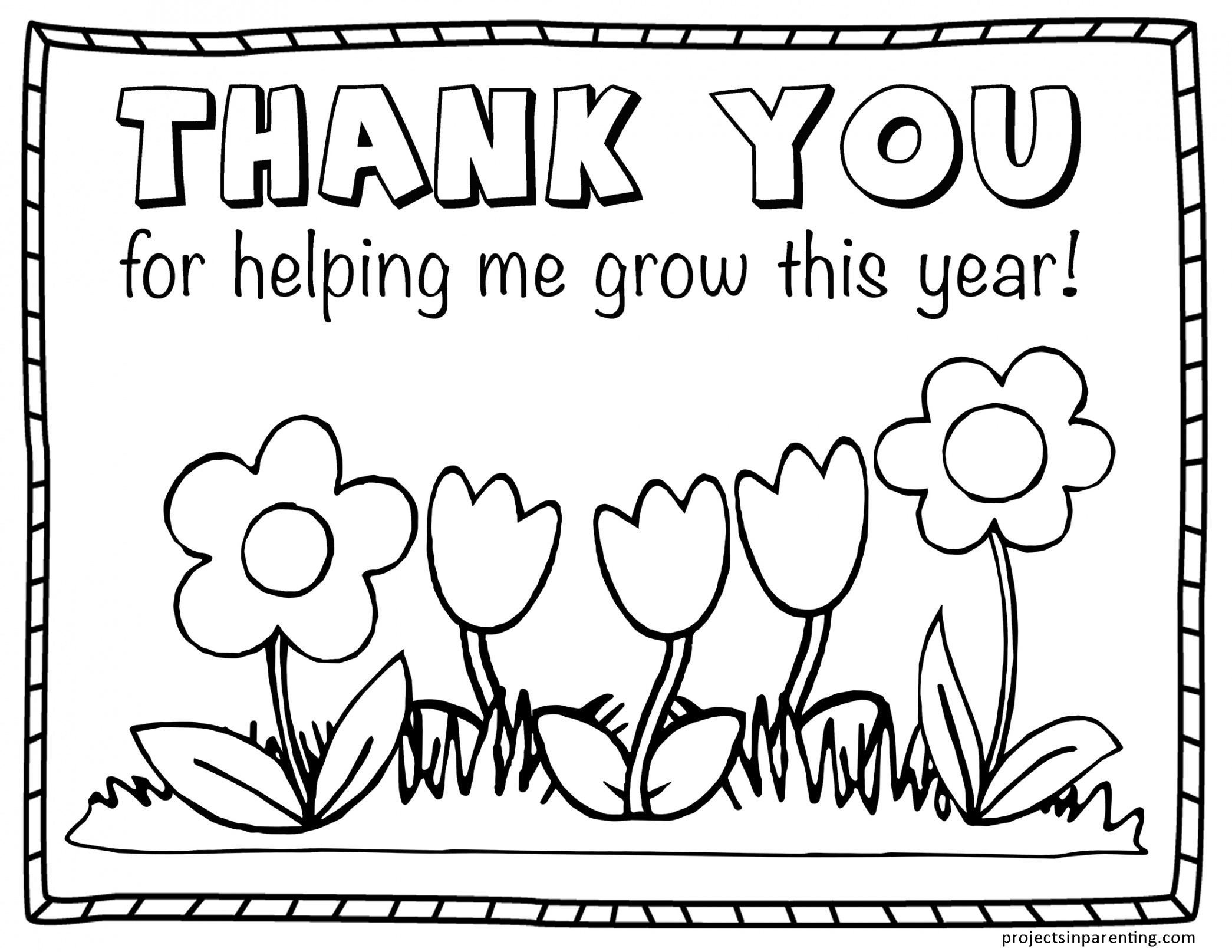 Teacher Appreciation Coloring Page  Projects In Parenting