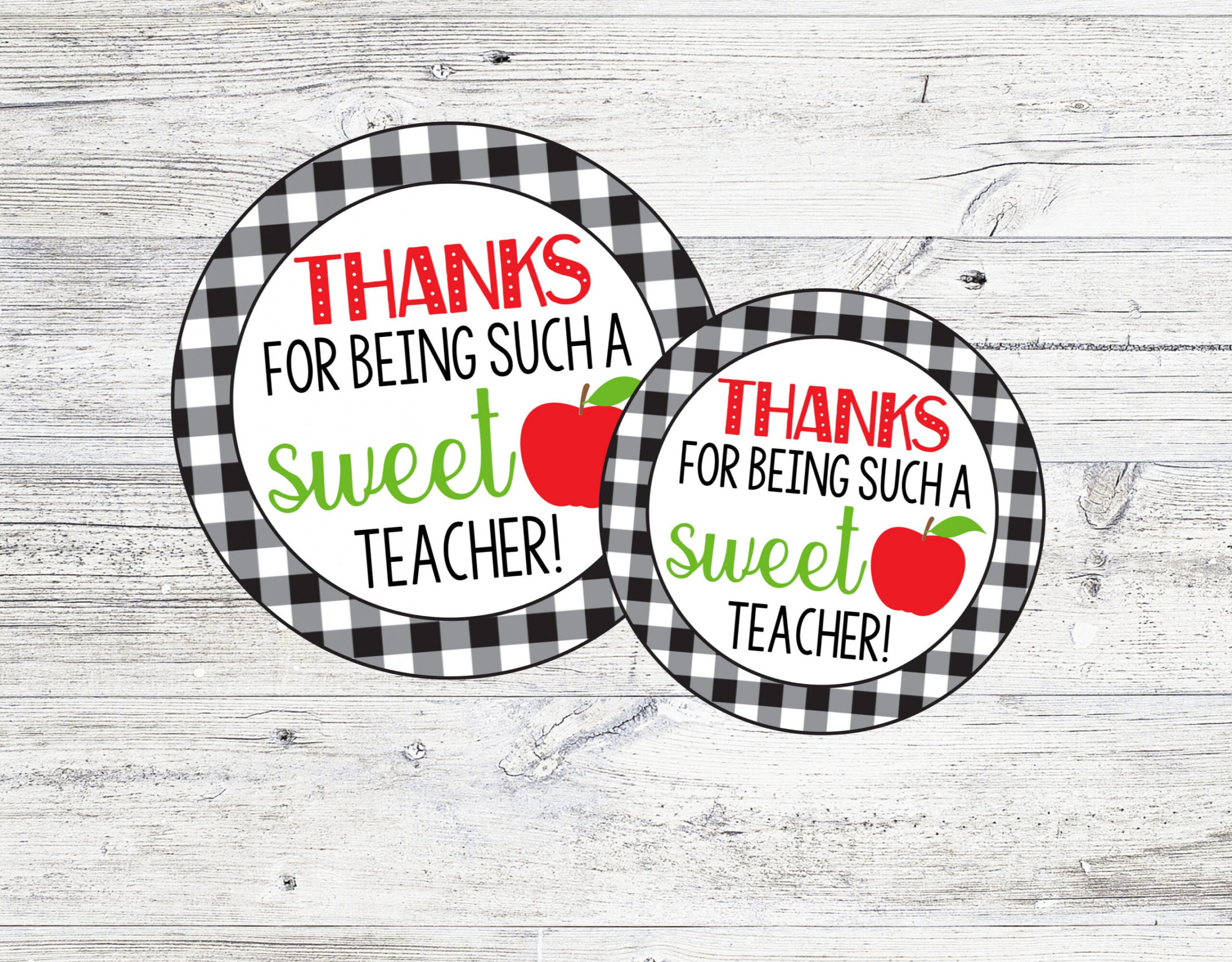 Thanks for Being Such A Sweet Teacher Tags for Teacher