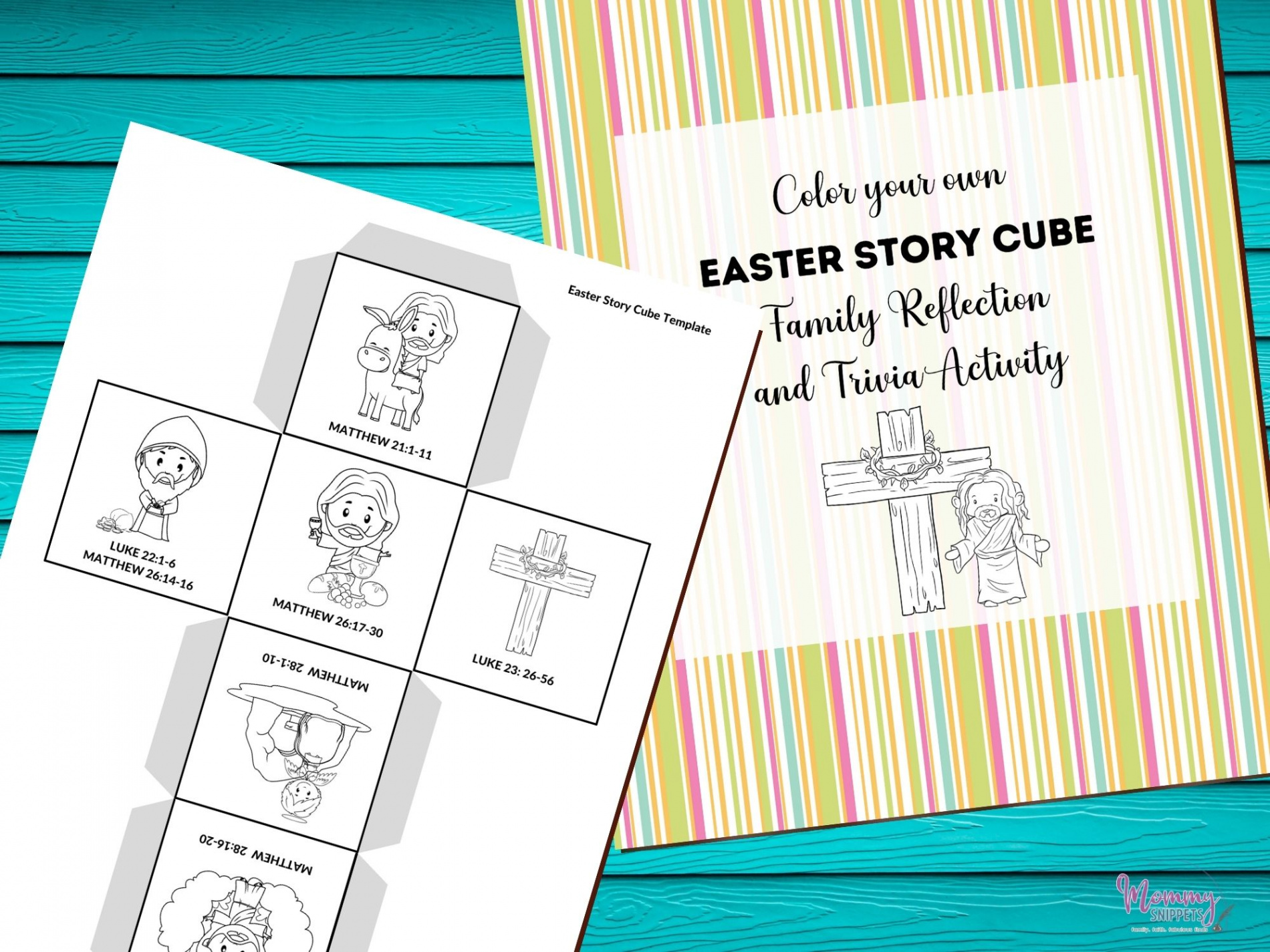 The Best Easter Story for Kids Story Cube Activity - Printable