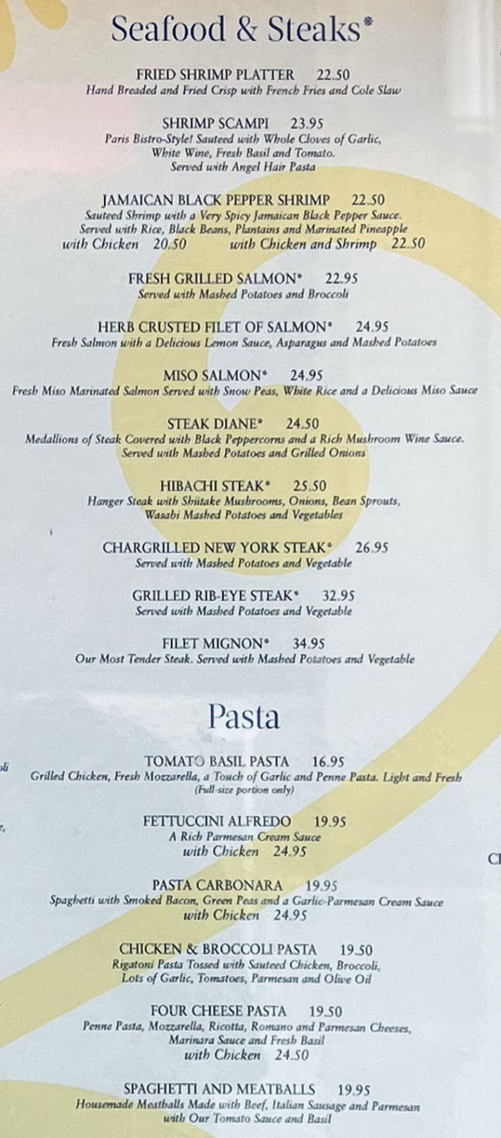 The Cheesecake Factory menu – SLC menu