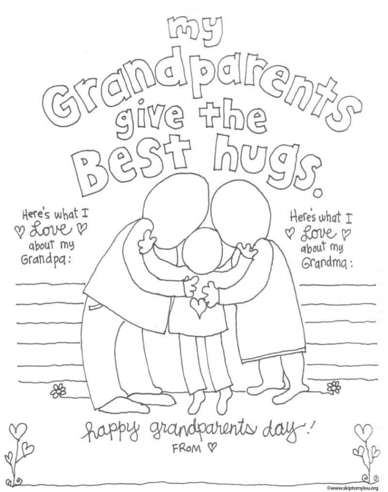 The CUTEST Grandparents Day Coloring Pages  Skip To My Lou