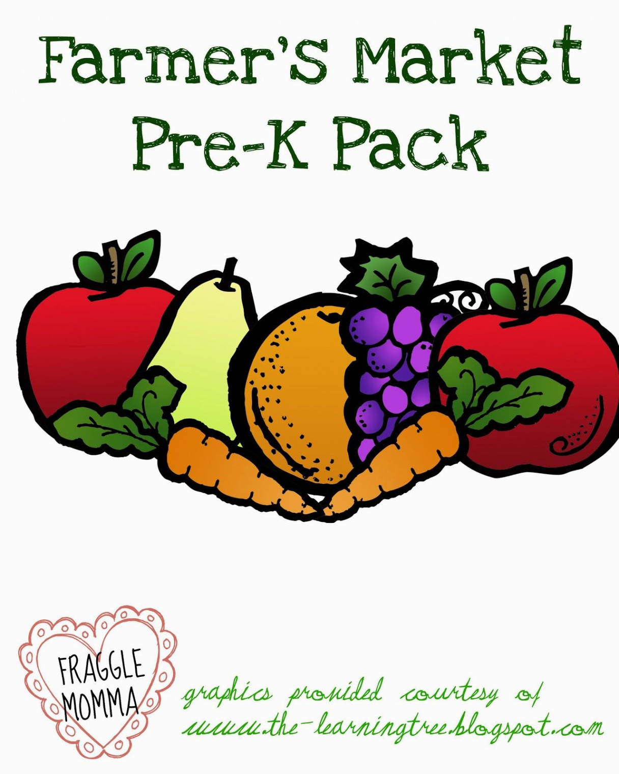 The Fraggle Momma: Farmers Market Free Printable Pack  Free