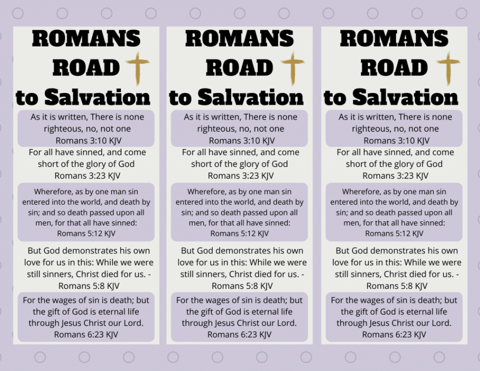 The Romans Road to Salvation - Bible Verses for You