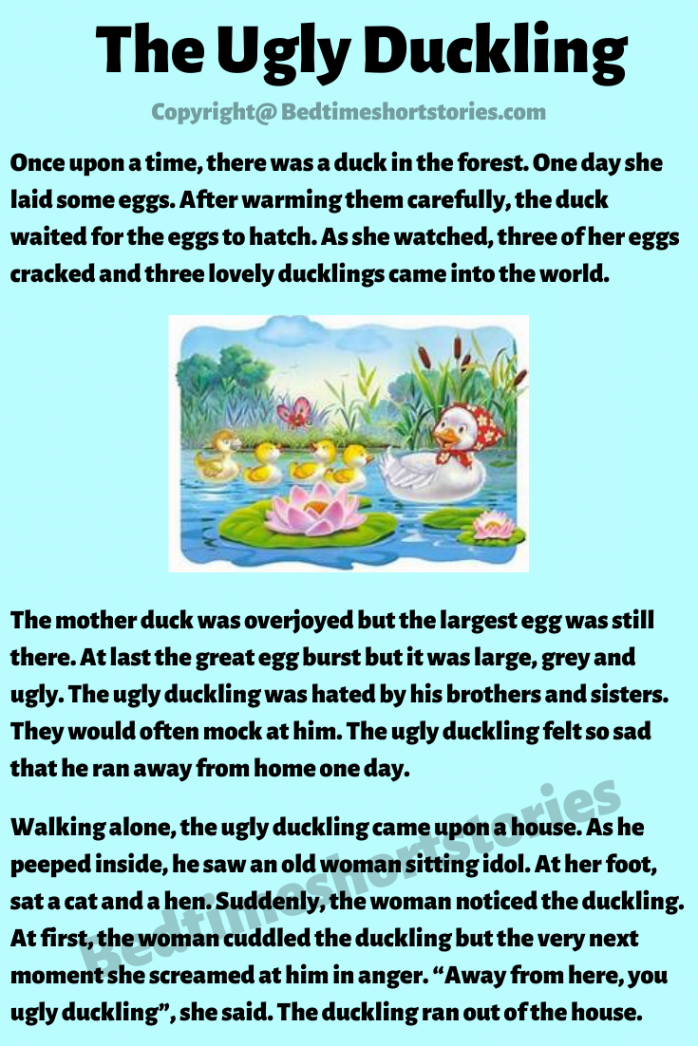 The Ugly Duckling  English stories for kids, Small stories for