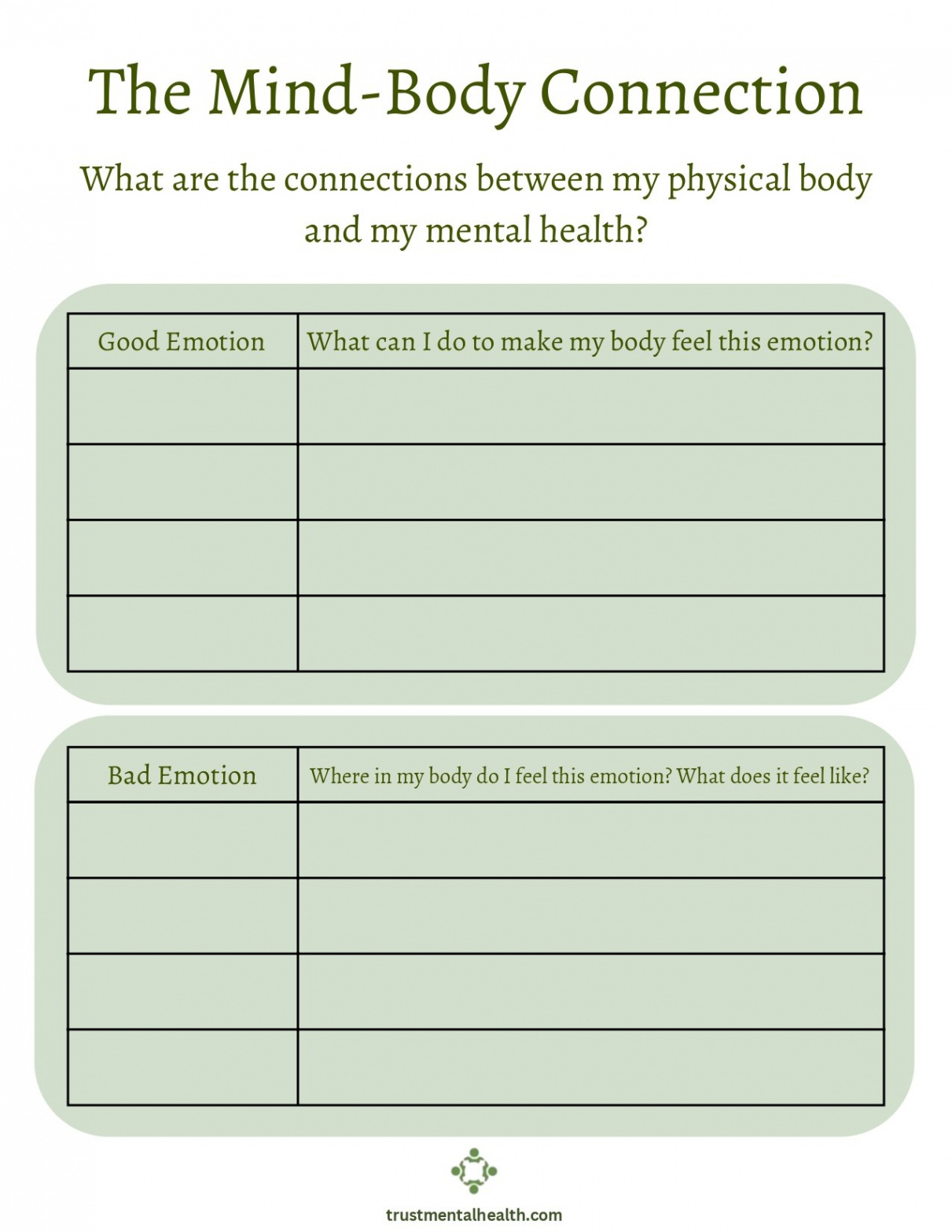 Therapy Worksheets  CBT Worksheets  Trust Mental Health