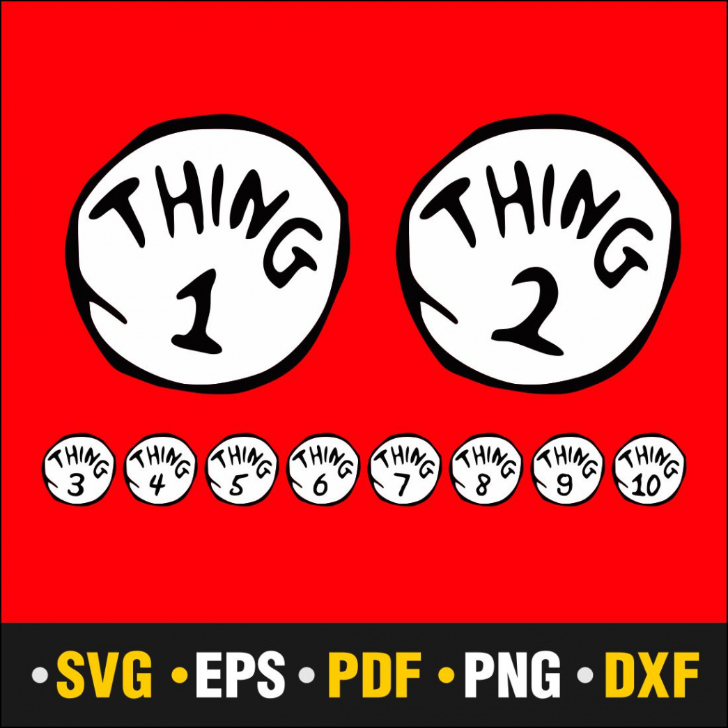 Things  & Things  Svg, Things  Svg, Vector Cut file Cricut, Silhouette,  Pdf Png, Dxf, Decal, Sticker, Stencil, Vinyl.