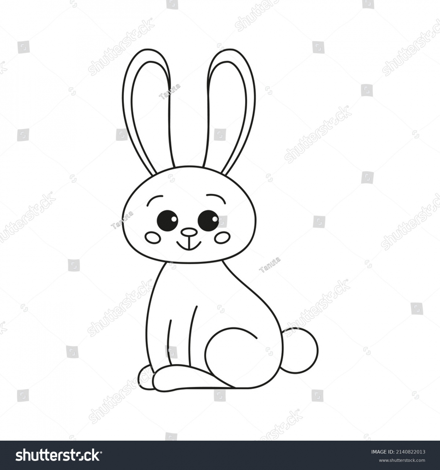+ Thousand Cartoon Rabbit Outline Royalty-Free Images, Stock
