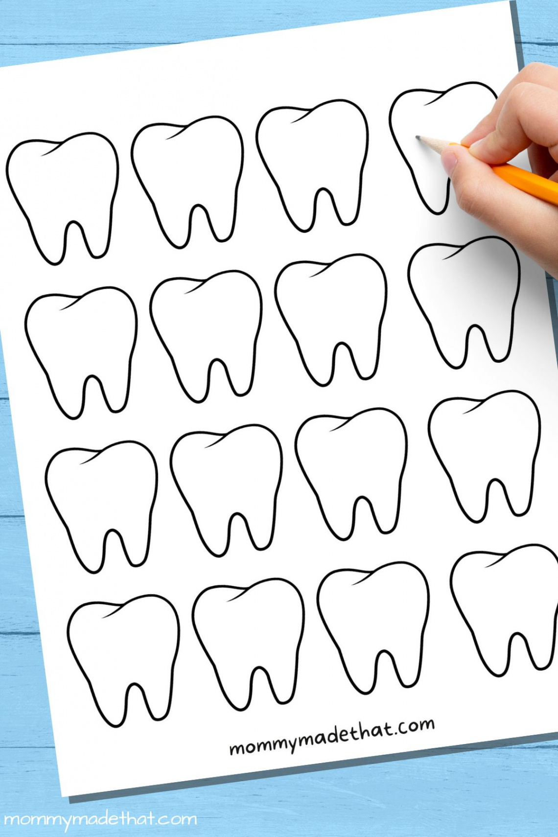 Tooth Templates (Free Printable Outlines!)