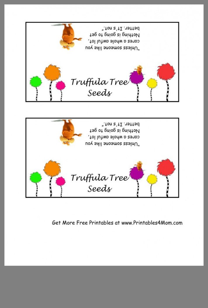 Truffula Tree Seeds Printable Toppers - Printables  Mom  Seuss