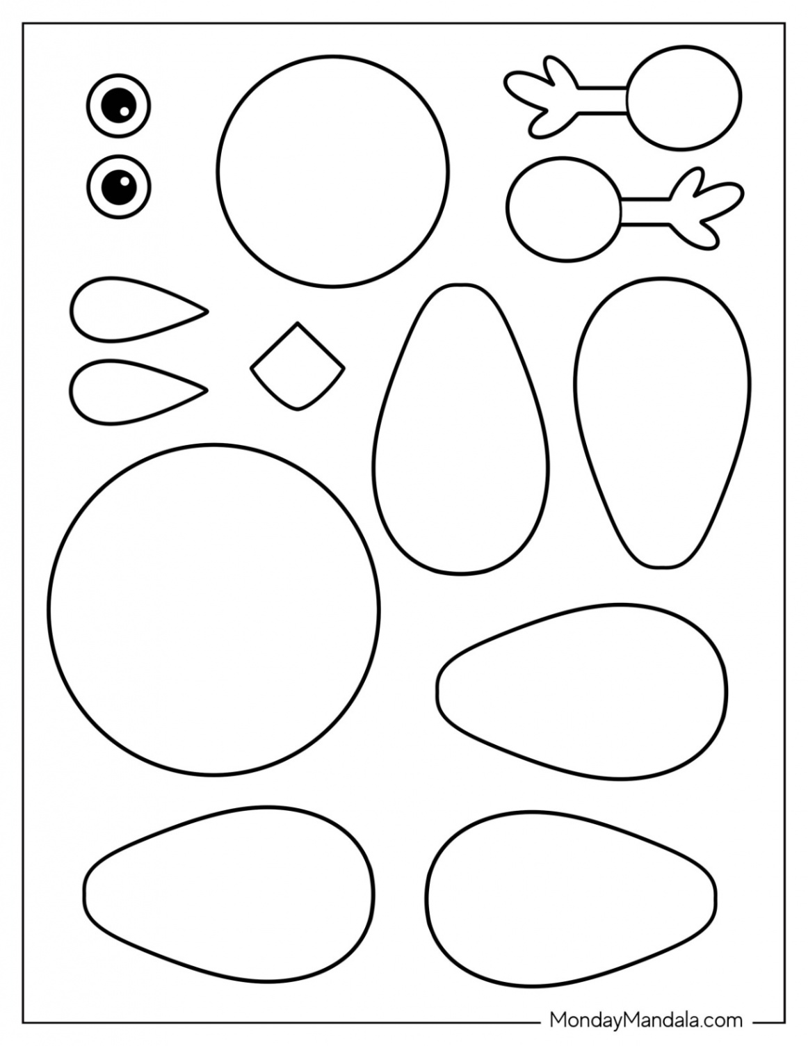 Turkey Templates (Free PDF Printables)