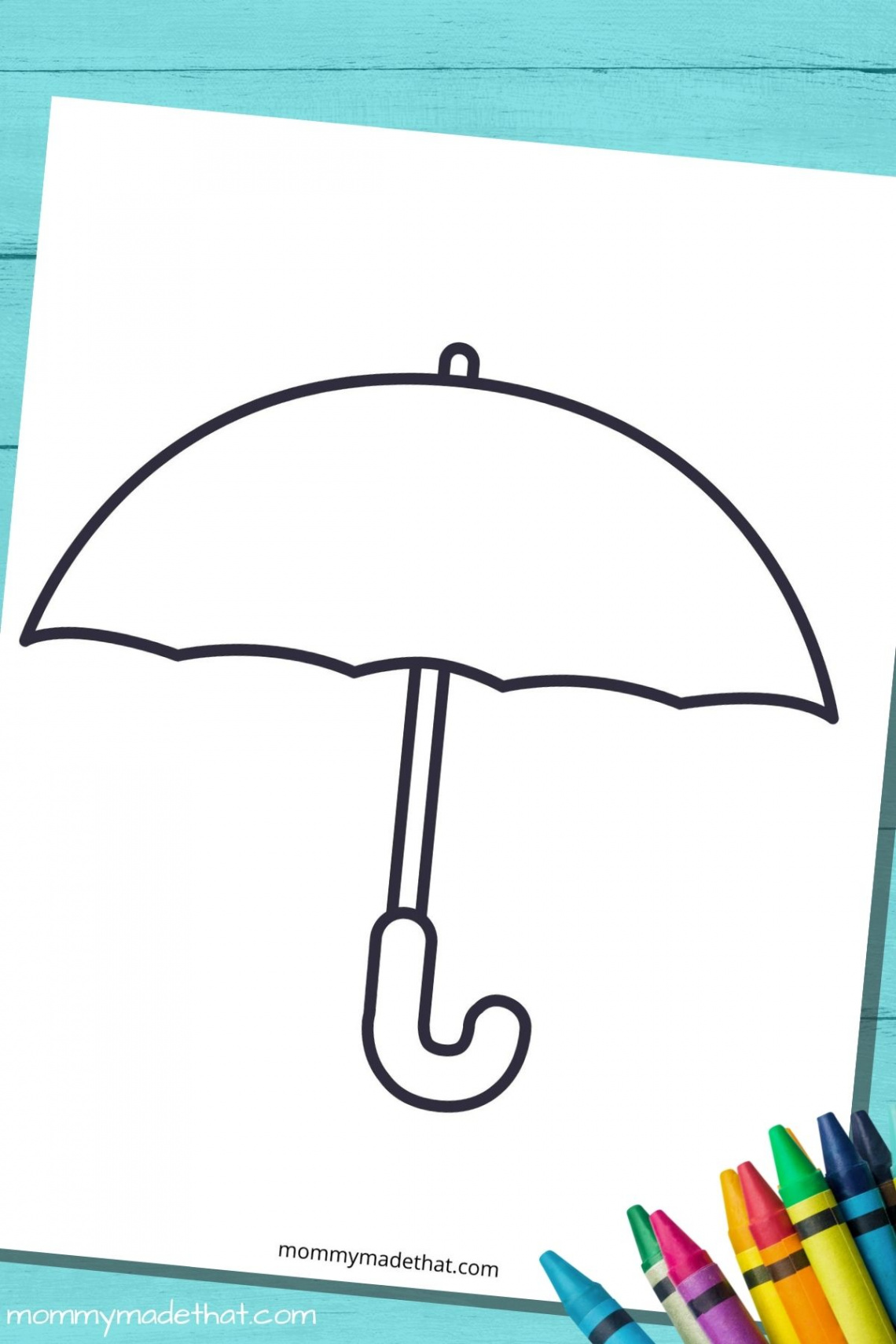 Umbrella Template and Outlines (Free Printables!)