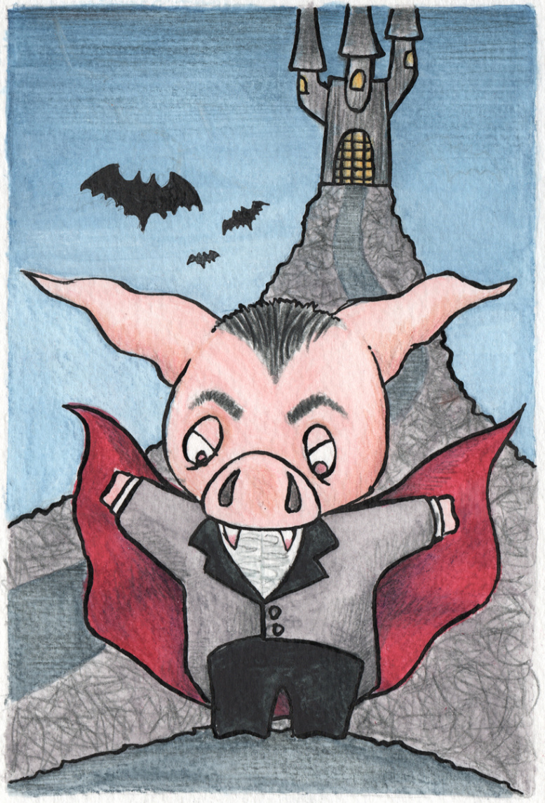 Vampire pig wants to drink your blood! by Stewbeck on DeviantArt