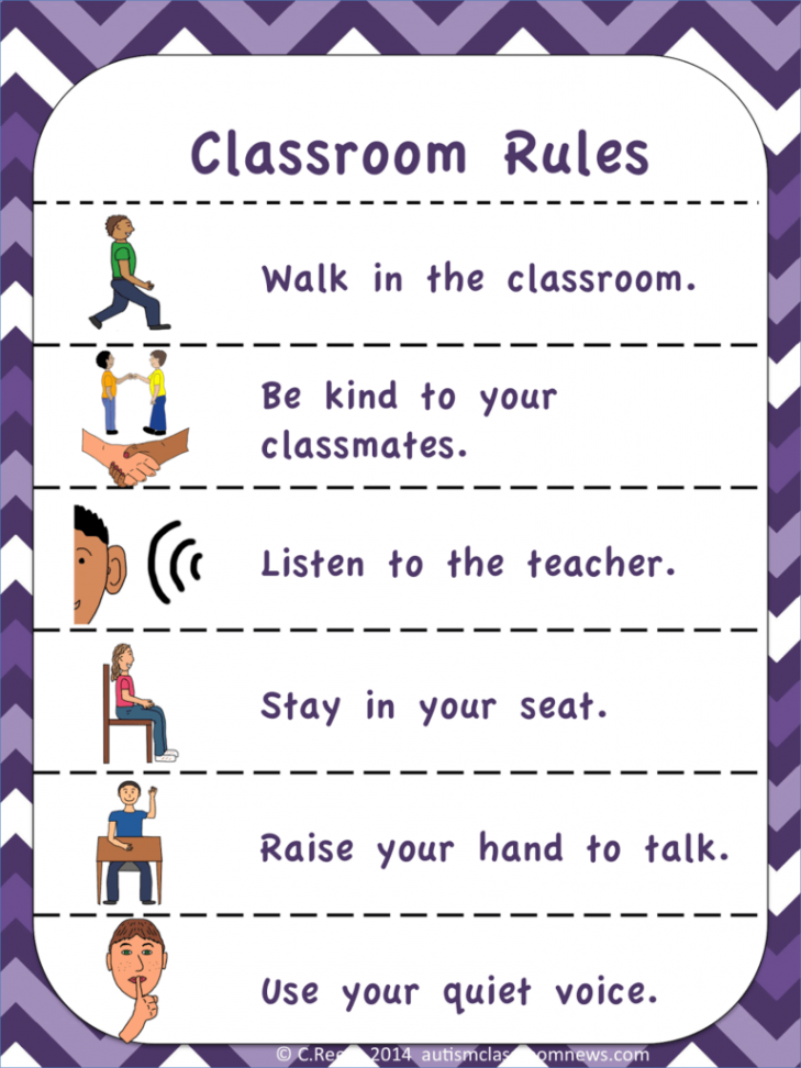 Visual Rules and Expectations (FREEBIE!) - Autism Classroom Resources