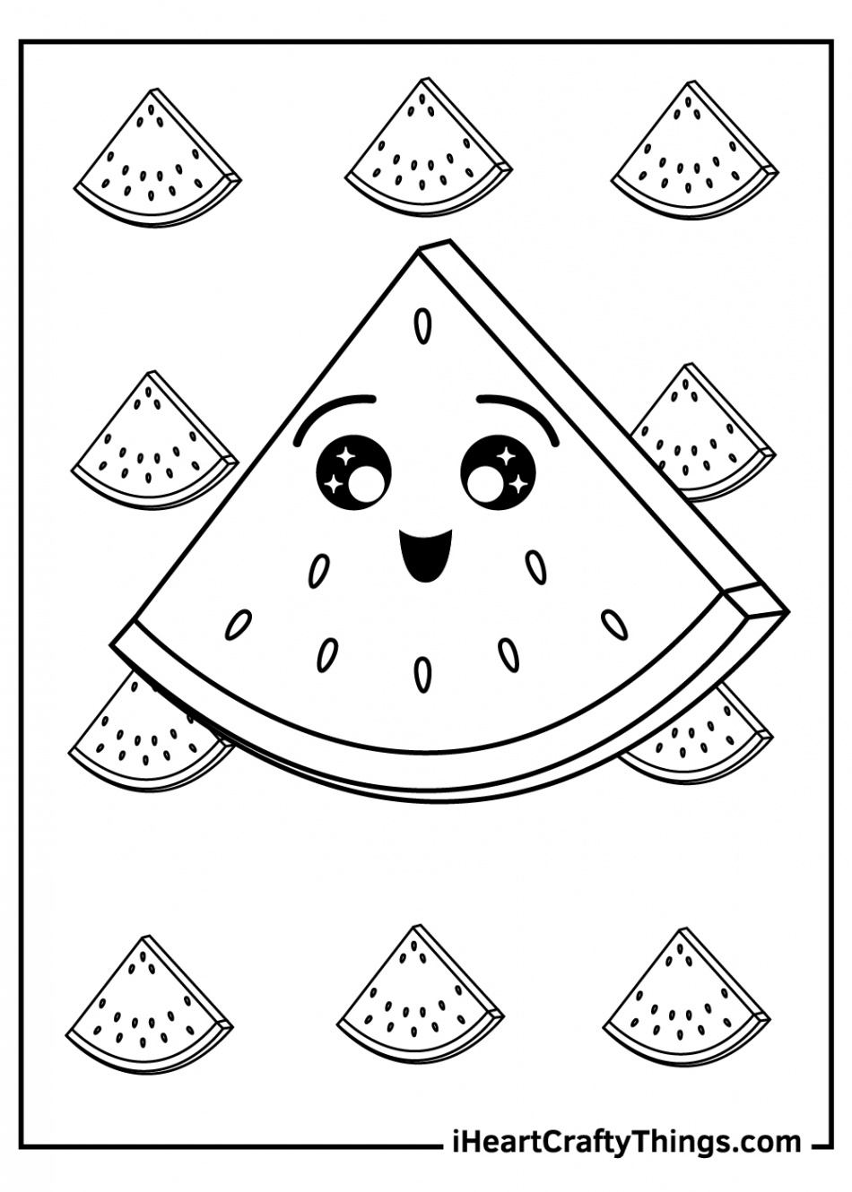 Watermelon Coloring Pages (% Free Printables)