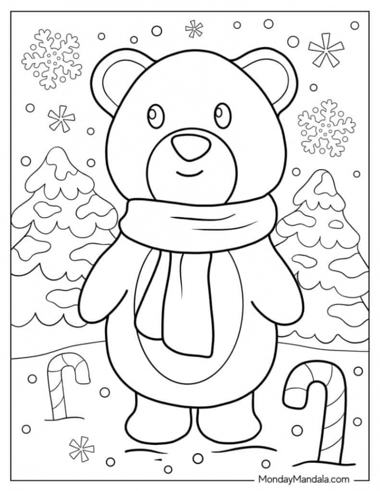 Winter Coloring Pages (Free PDF Printables)