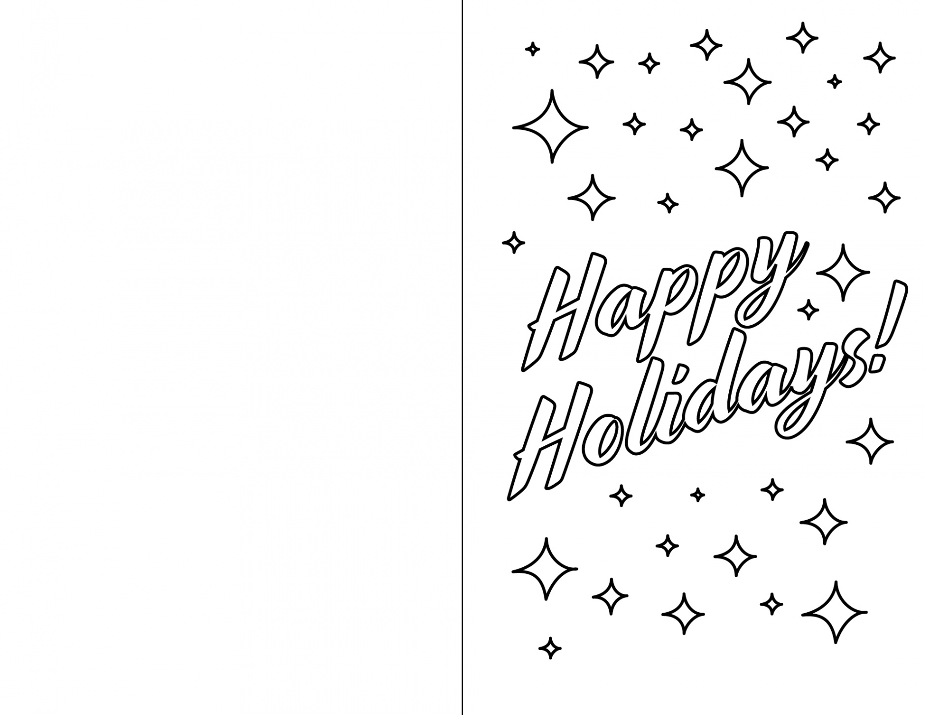 Wish your loved ones a happy holidays with our printable cards