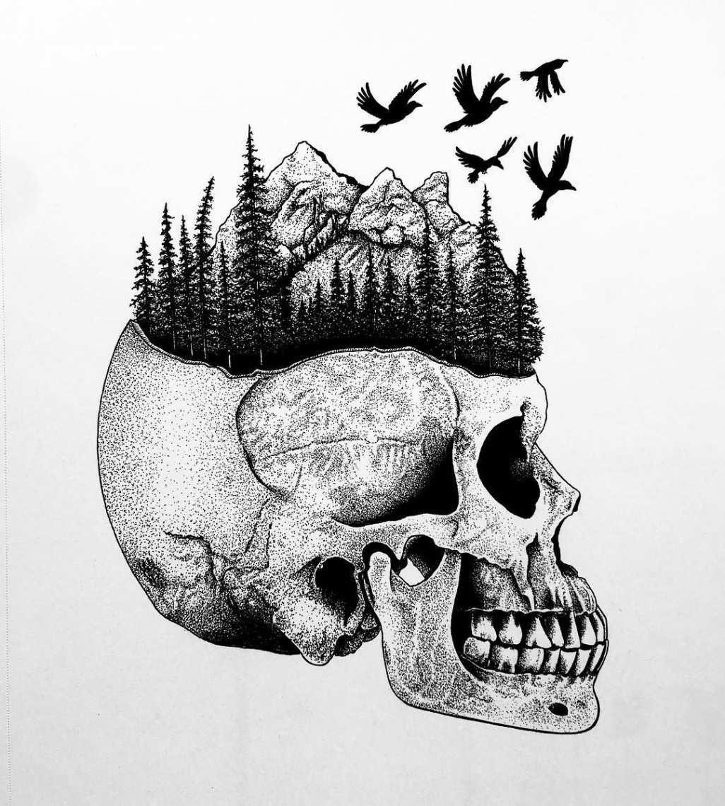 𝚆𝚢𝚘𝚖𝚒𝚗𝚐 on Instagram: “Little skull with some nature stuff