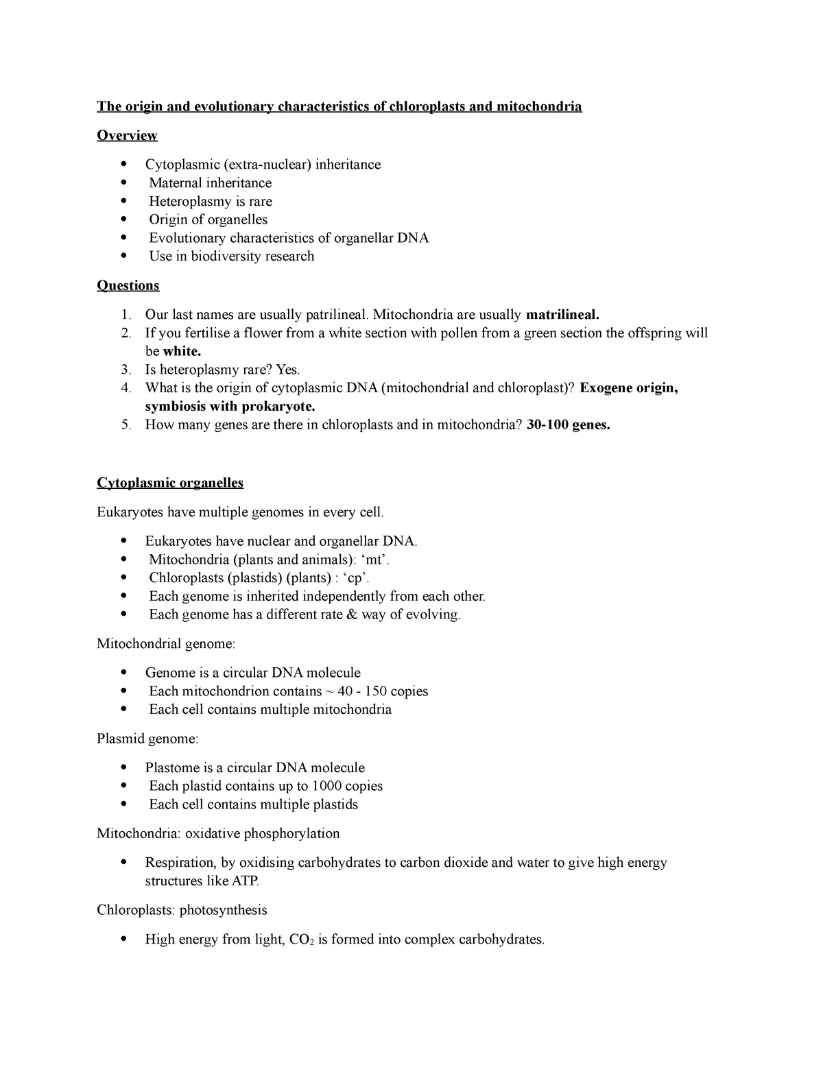 80 Printable Chloroplasts And Mitochondria Worksheet 14