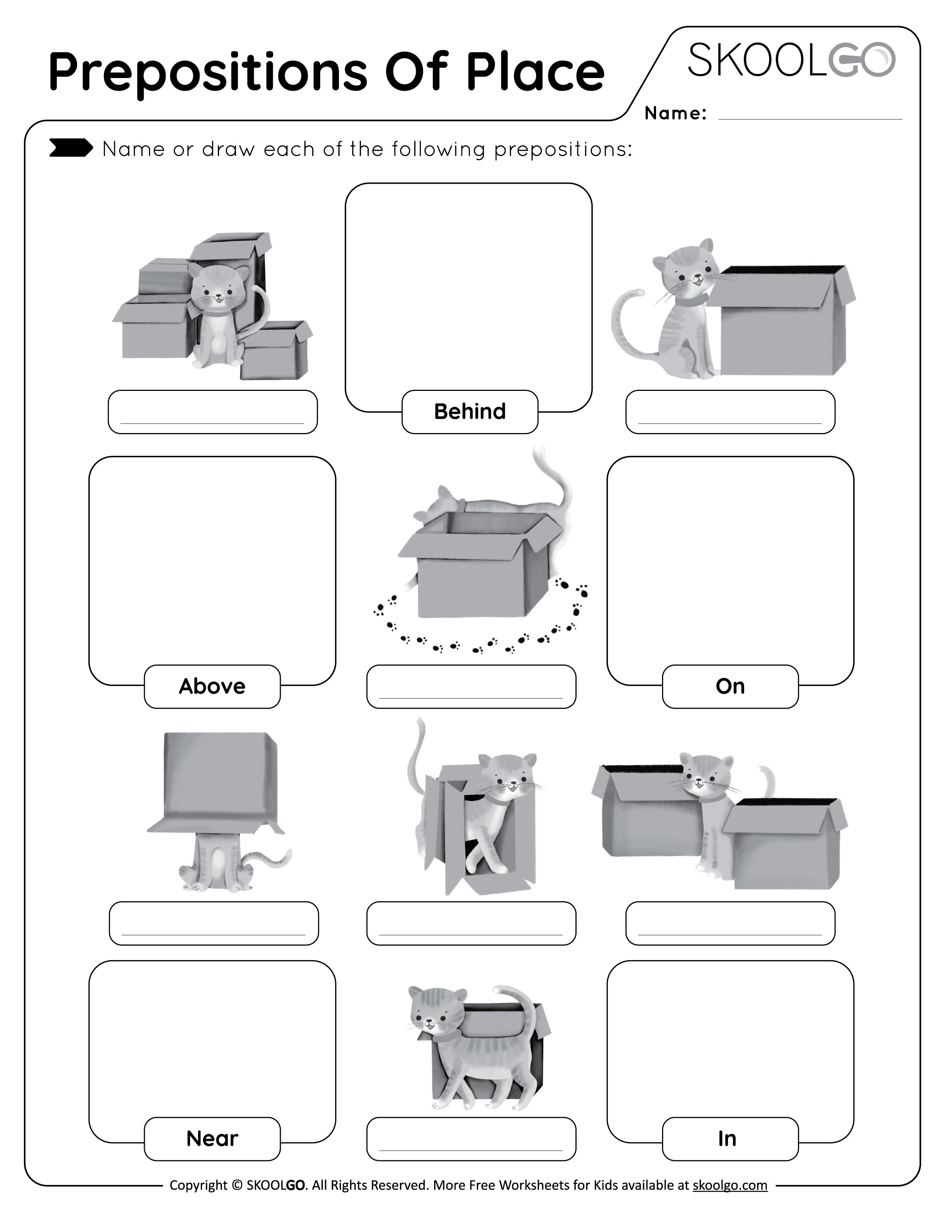 80 Printable In On Preposition Worksheets 14