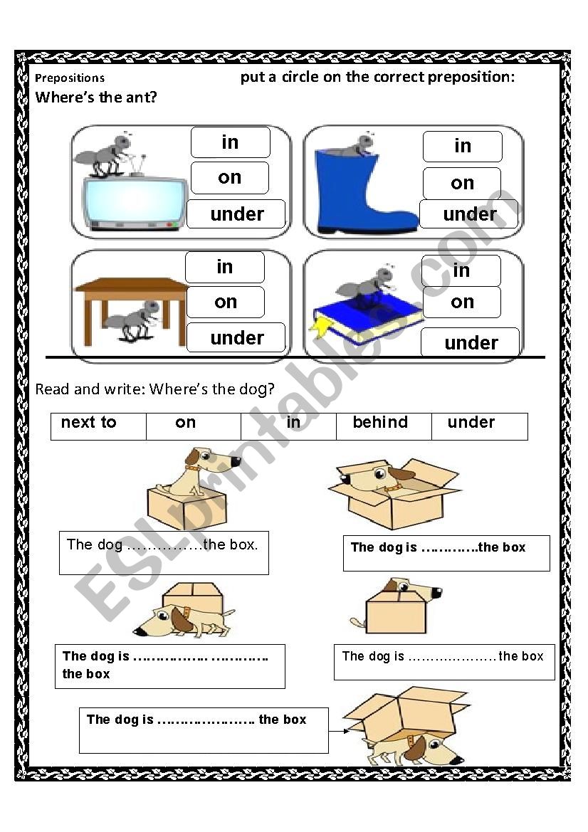 80 Printable In On Preposition Worksheets 32