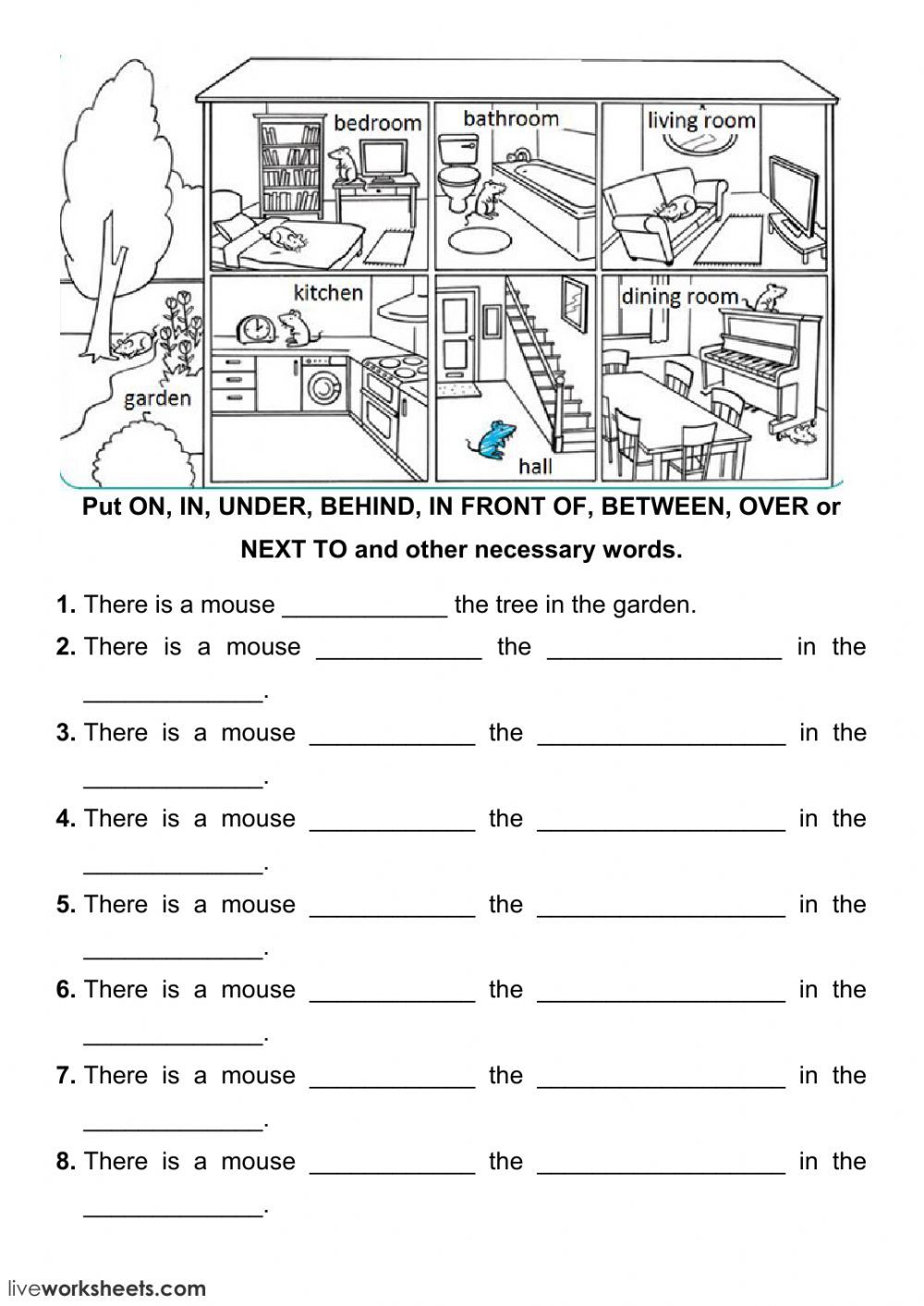 80 Printable In On Preposition Worksheets 39