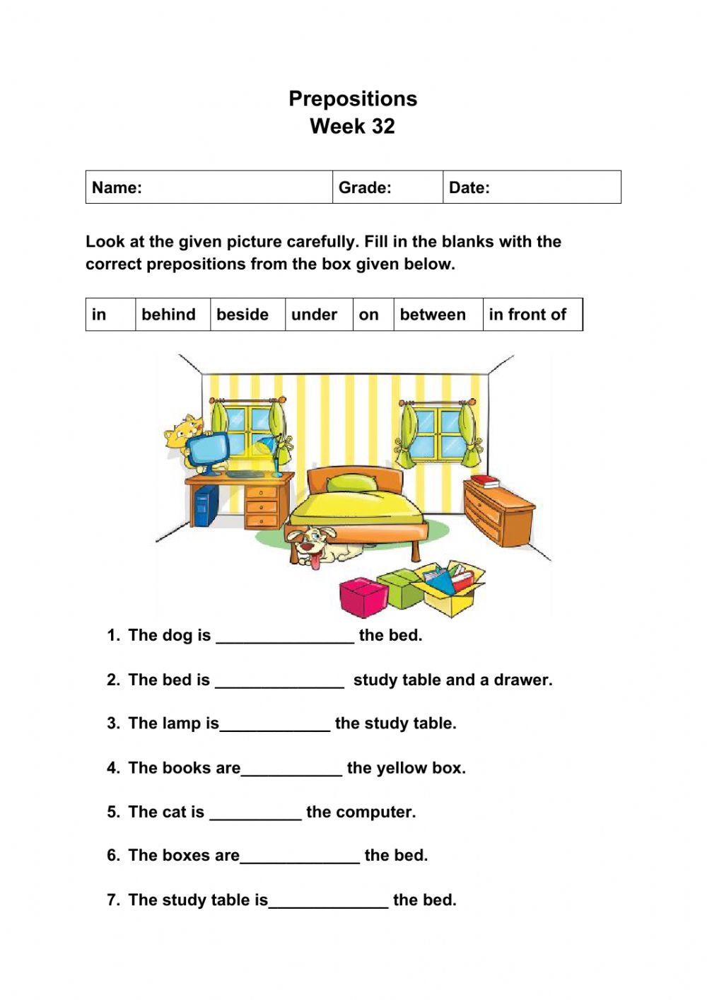 80 Printable In On Preposition Worksheets 44