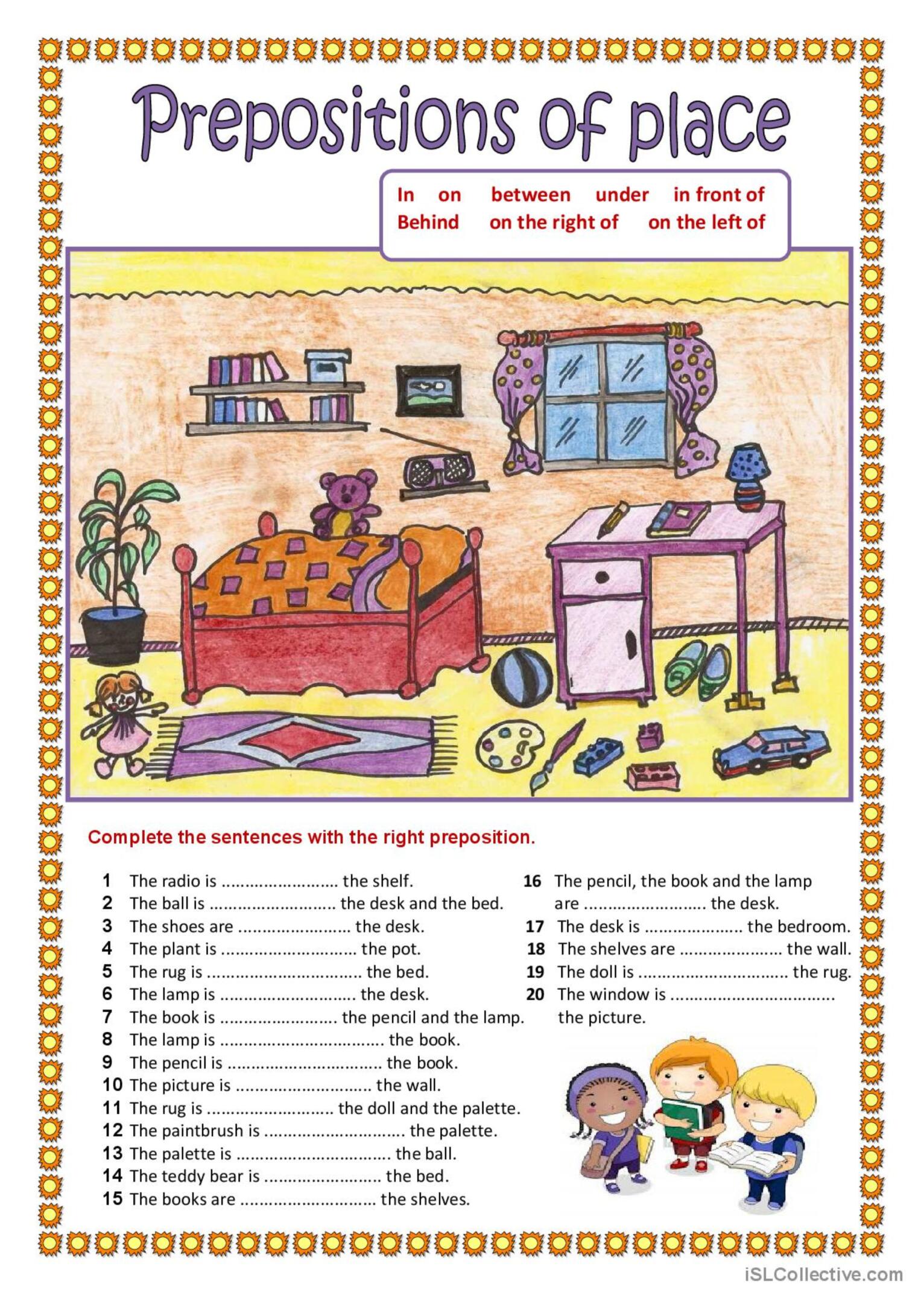 80 Printable In On Preposition Worksheets 5