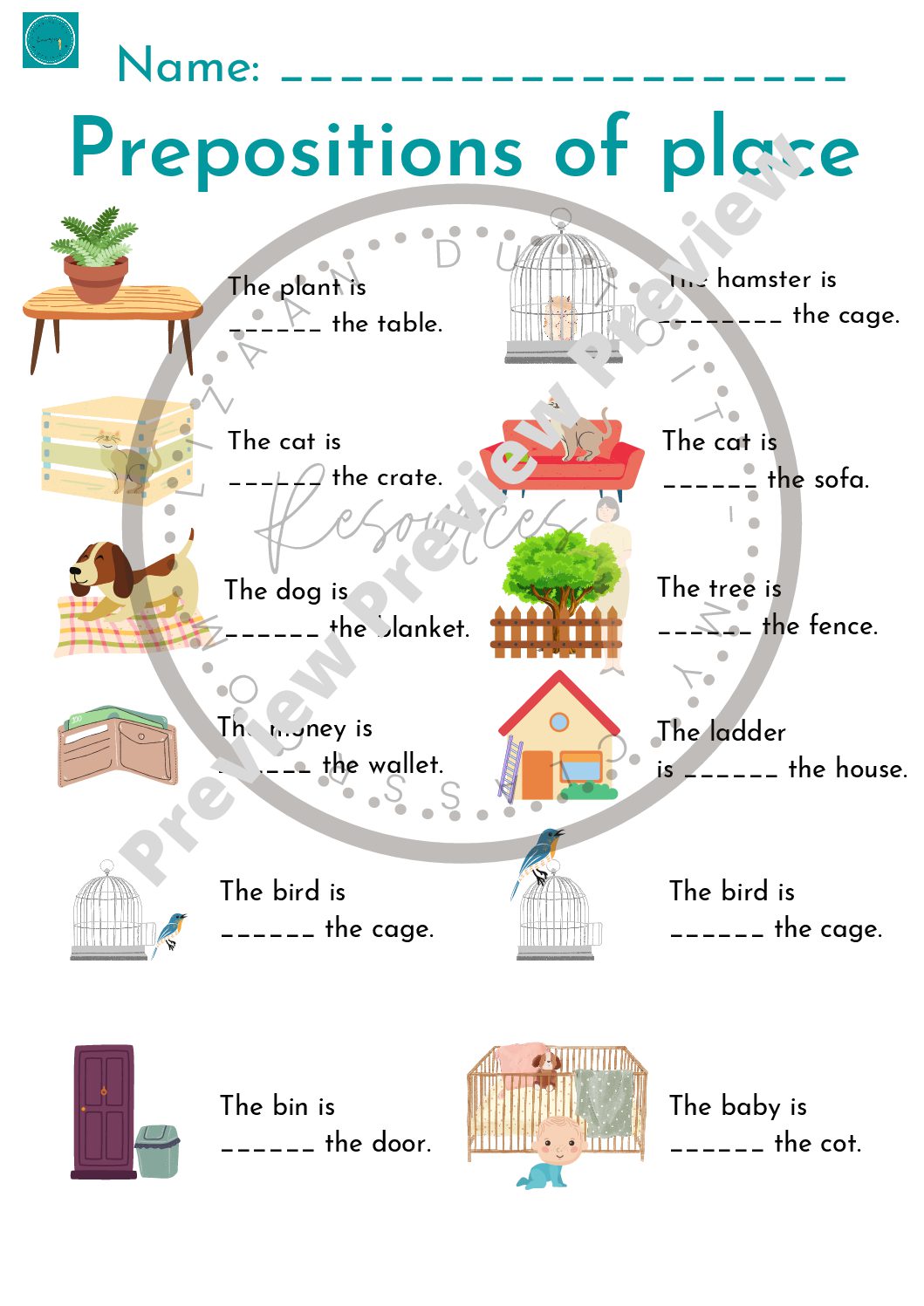 80 Printable In On Preposition Worksheets 68