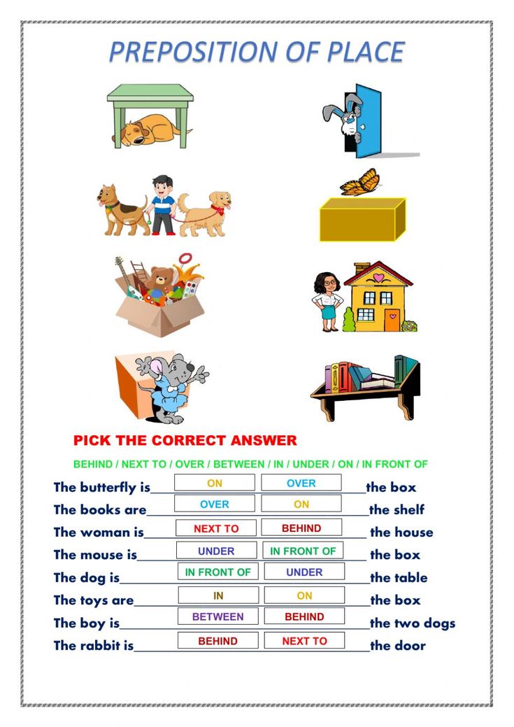 80 Printable In On Preposition Worksheets 8