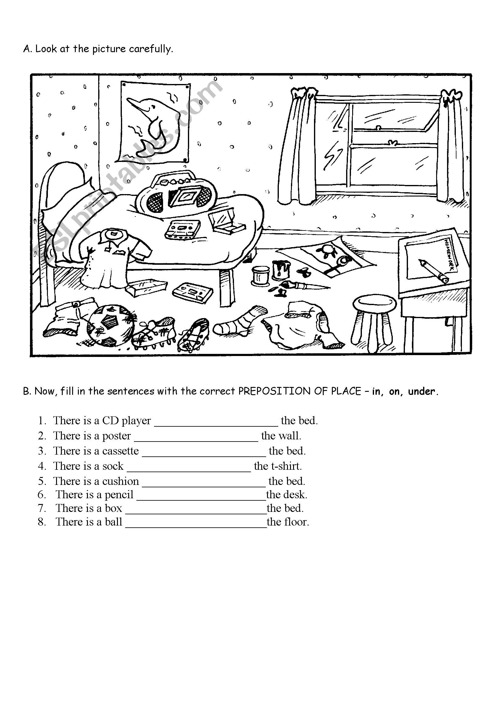 80 Printable In On Preposition Worksheets 9