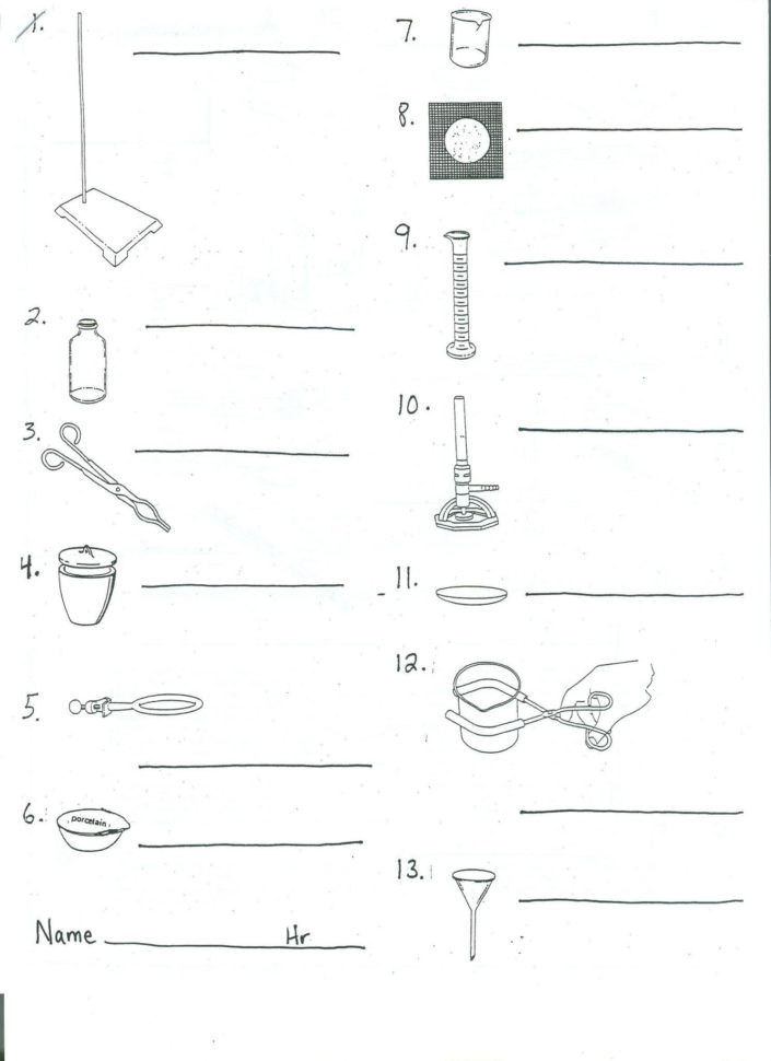 80 Printable Lab Safety Worksheet Answers 17