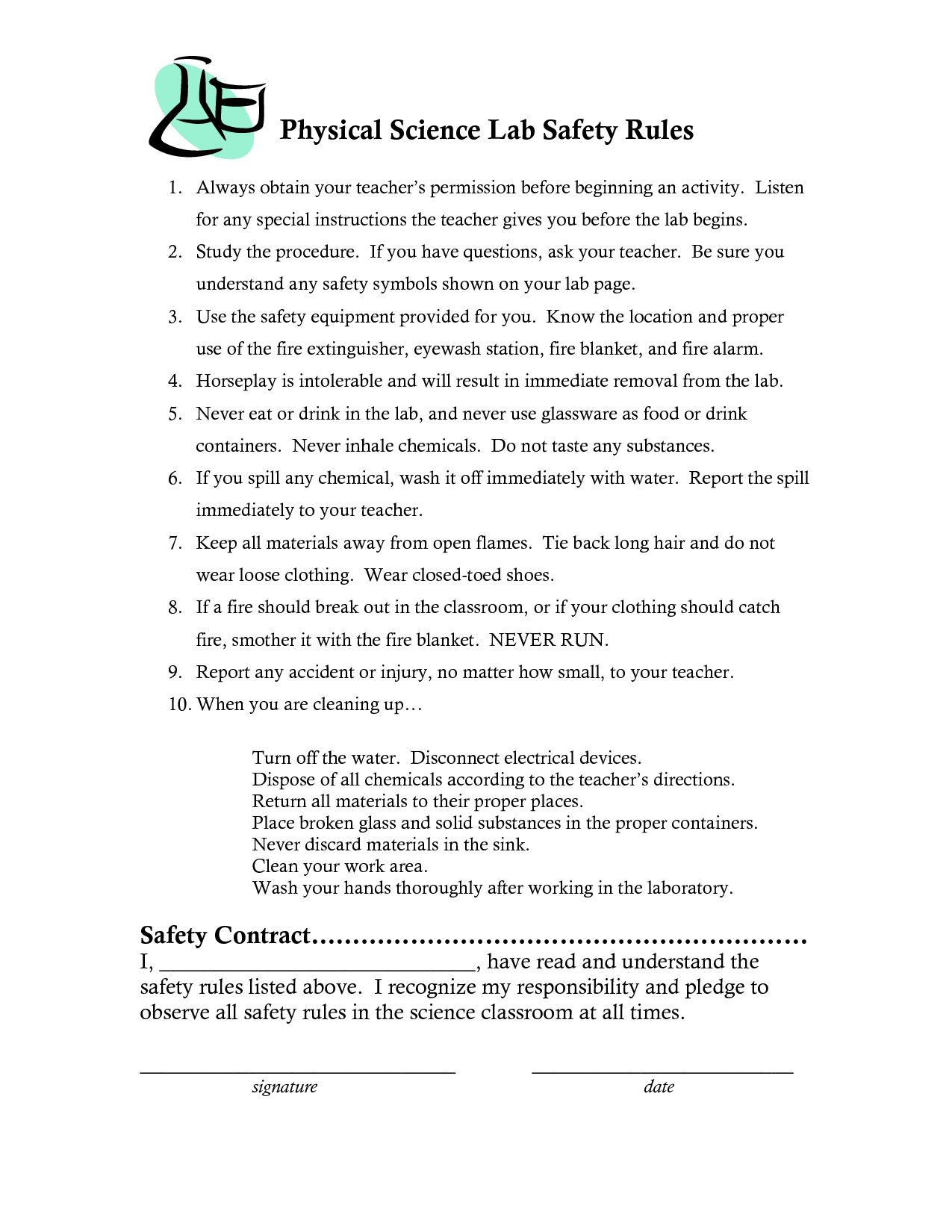 80 Printable Lab Safety Worksheet Answers 28