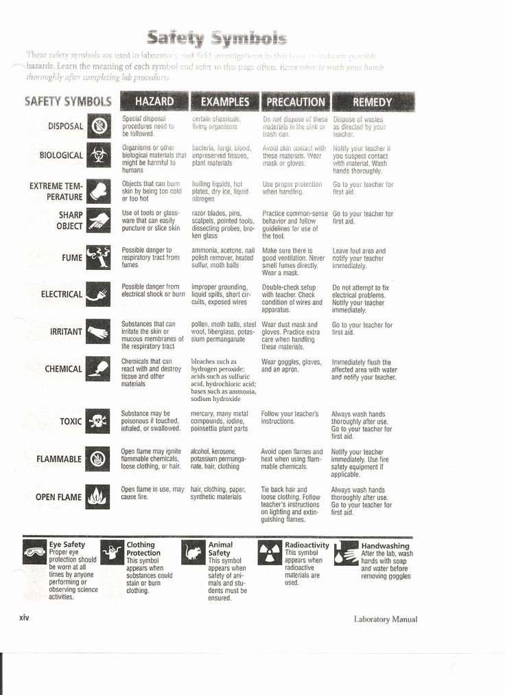 80 Printable Lab Safety Worksheet Answers 63