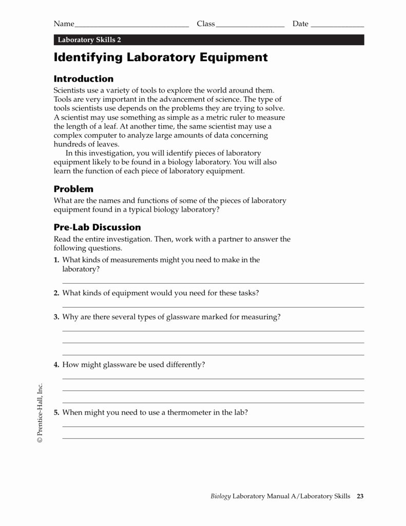 80 Printable Lab Safety Worksheet Answers 77