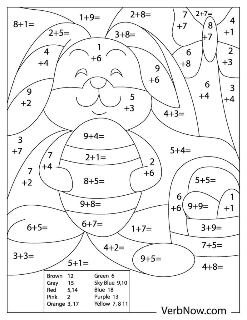 80 Printable Multiplication Worksheets To Color 13