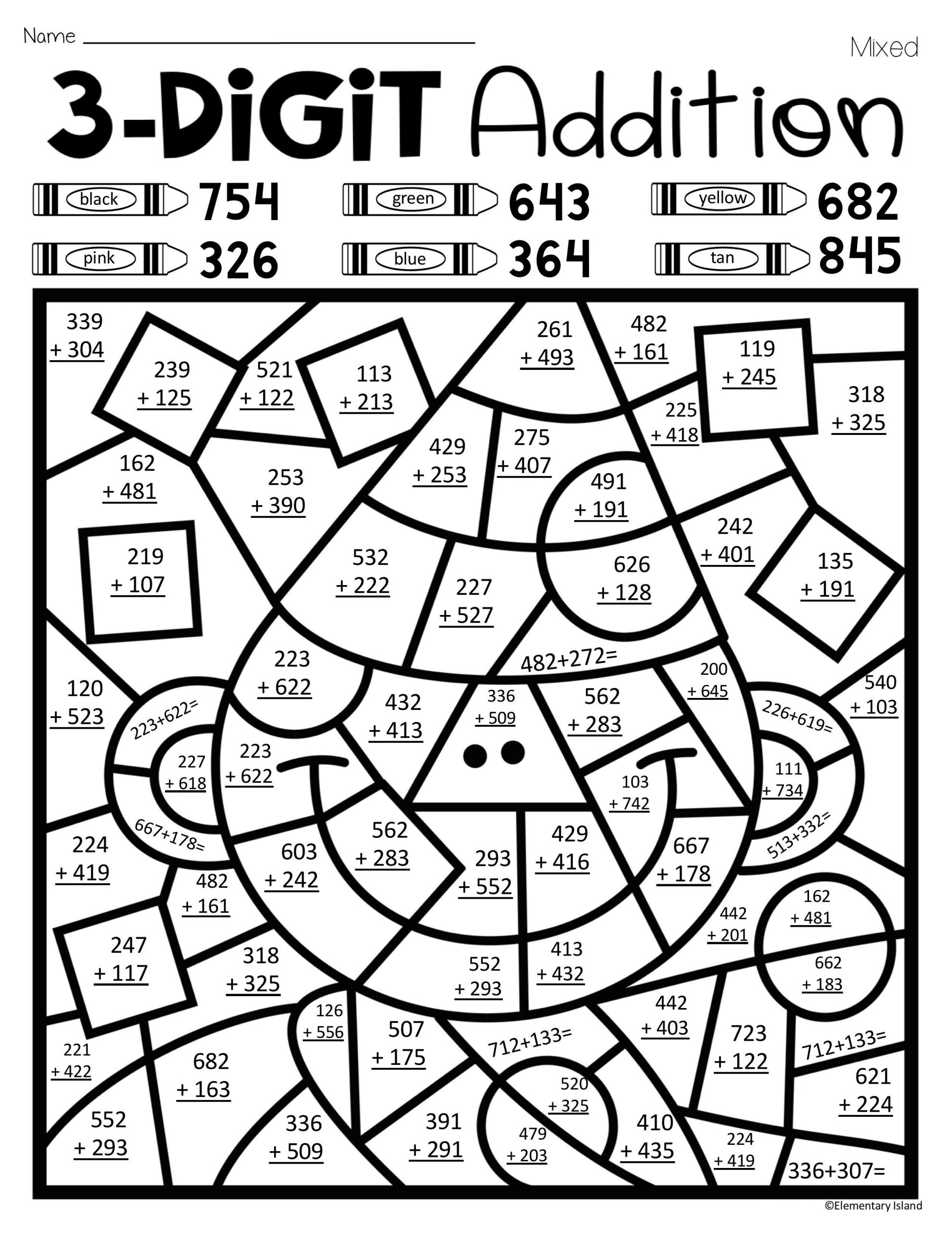 80 Printable Multiplication Worksheets To Color 17