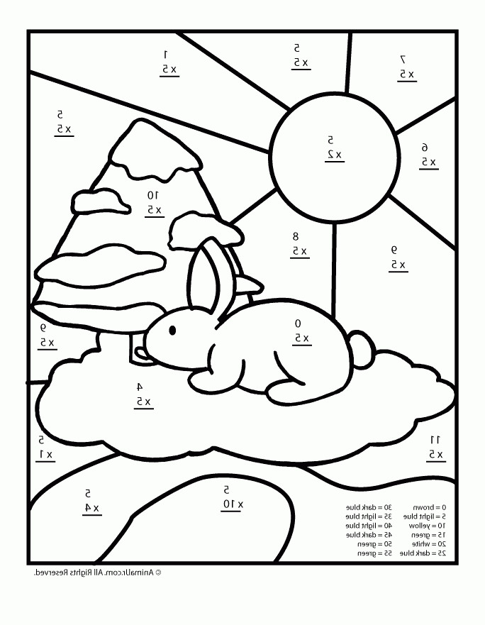 80 Printable Multiplication Worksheets To Color 20