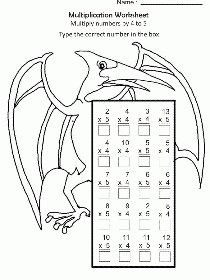 80 Printable Multiplication Worksheets To Color 32