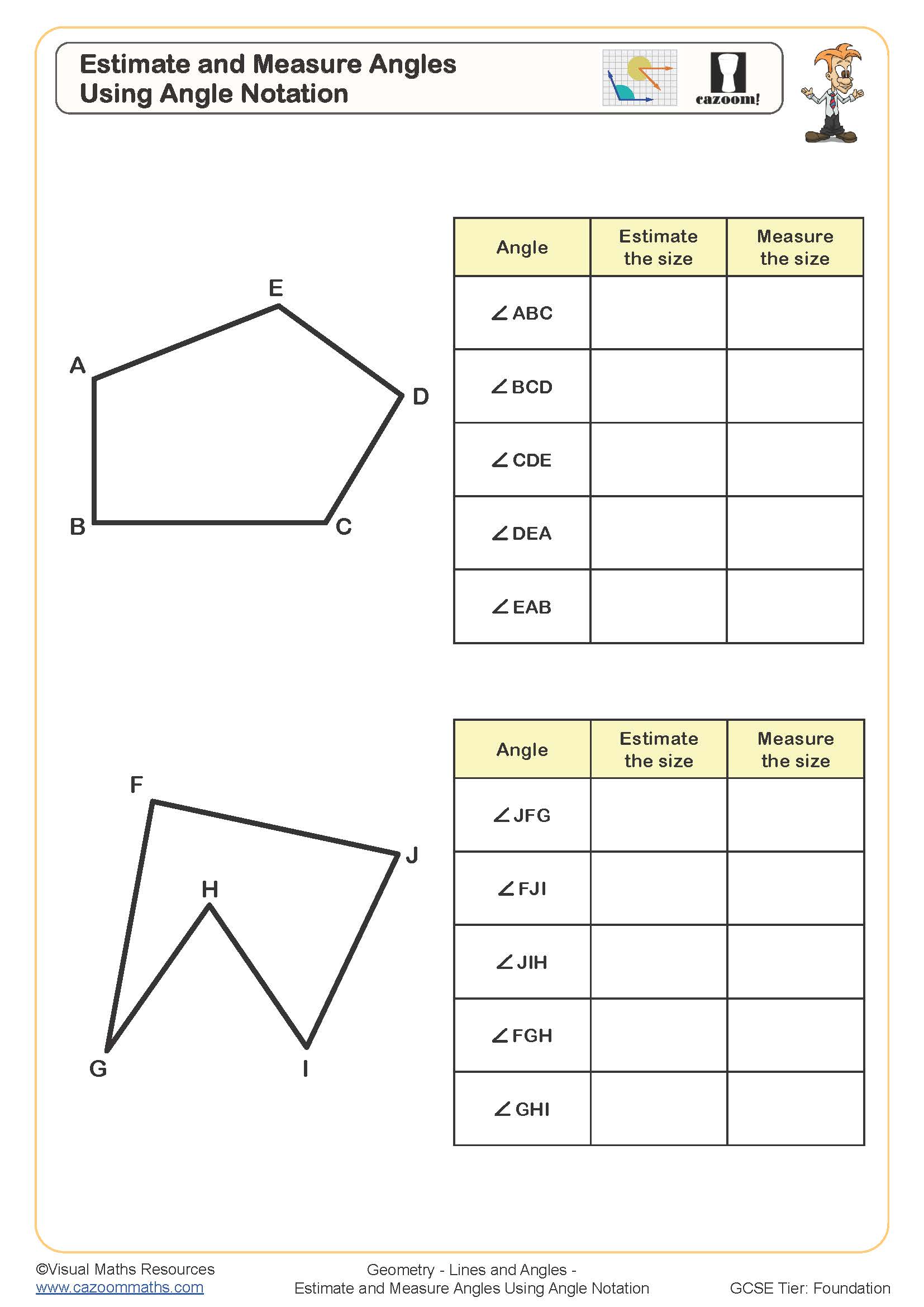 80 Printable Names Of Angles Worksheet 30