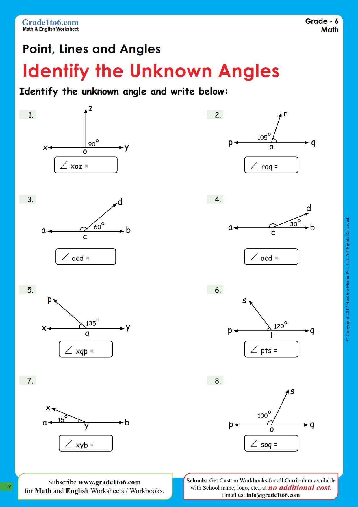 80 Printable Names Of Angles Worksheet 31