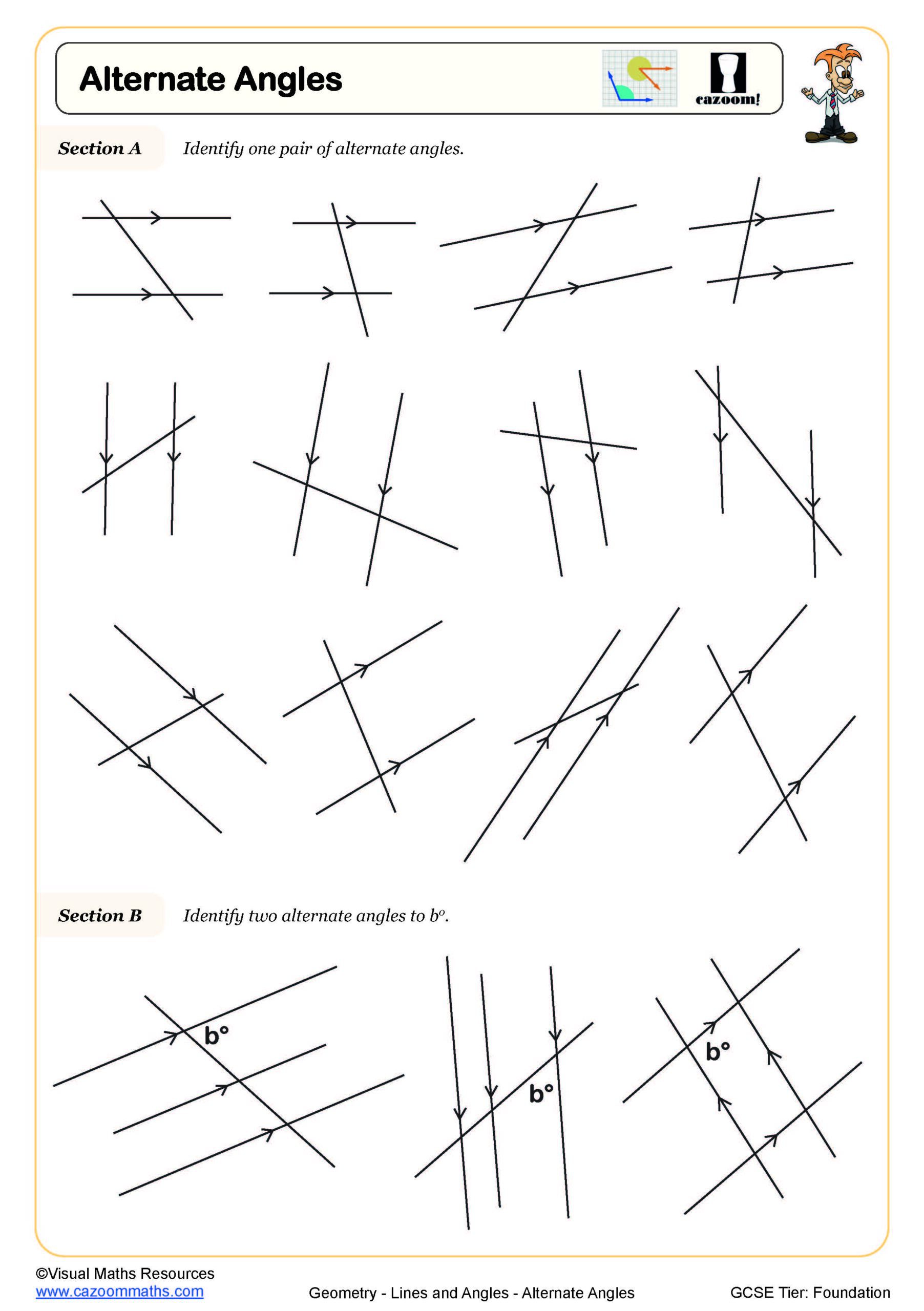 80 Printable Names Of Angles Worksheet 41