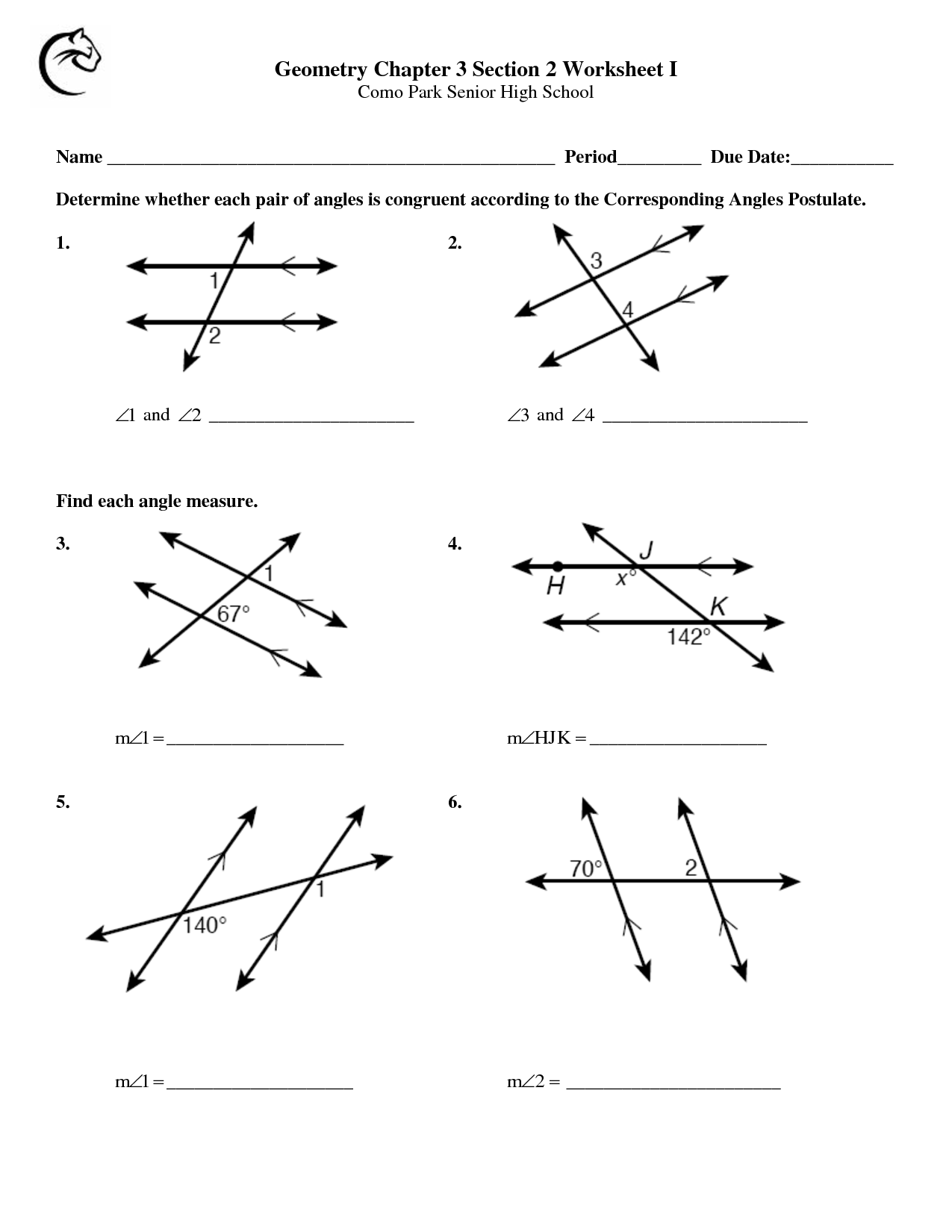 80 Printable Names Of Angles Worksheet 52