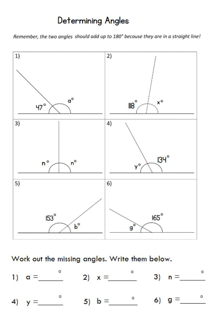 80 Printable Names Of Angles Worksheet 60