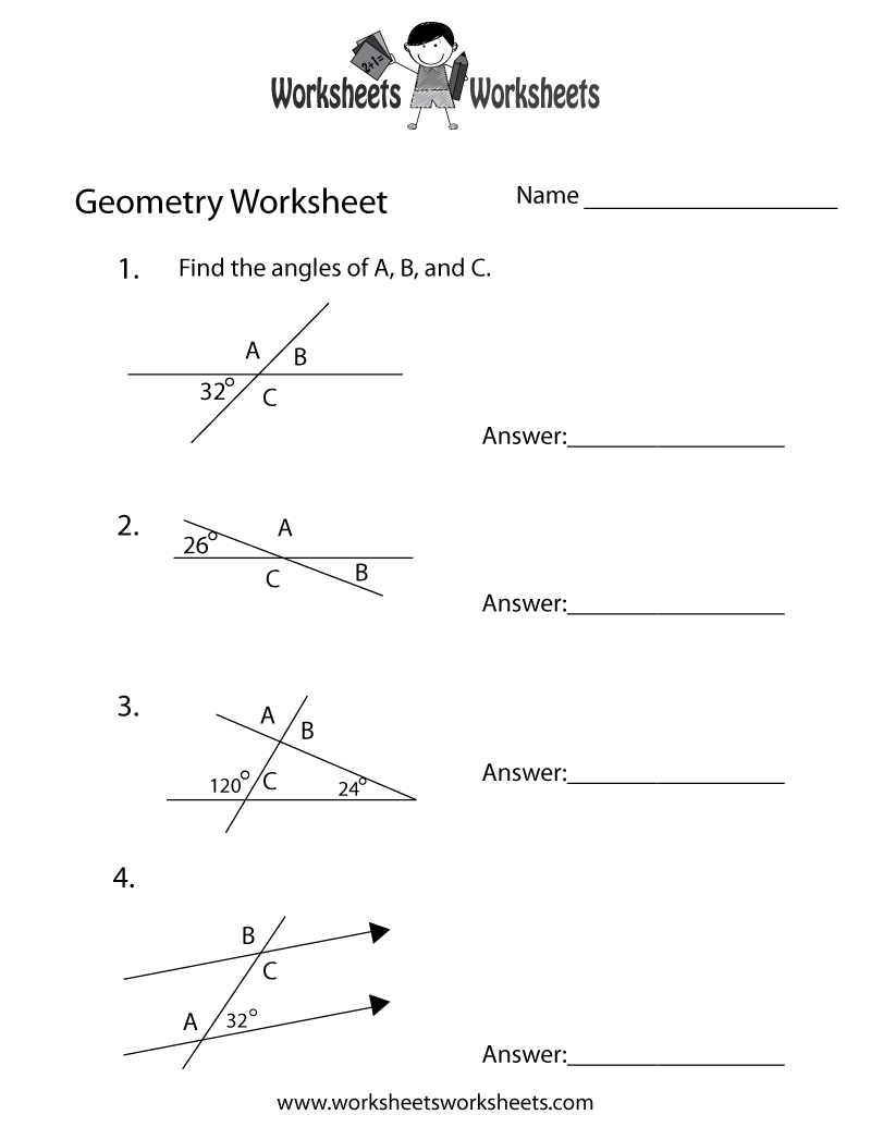 80 Printable Names Of Angles Worksheet 72