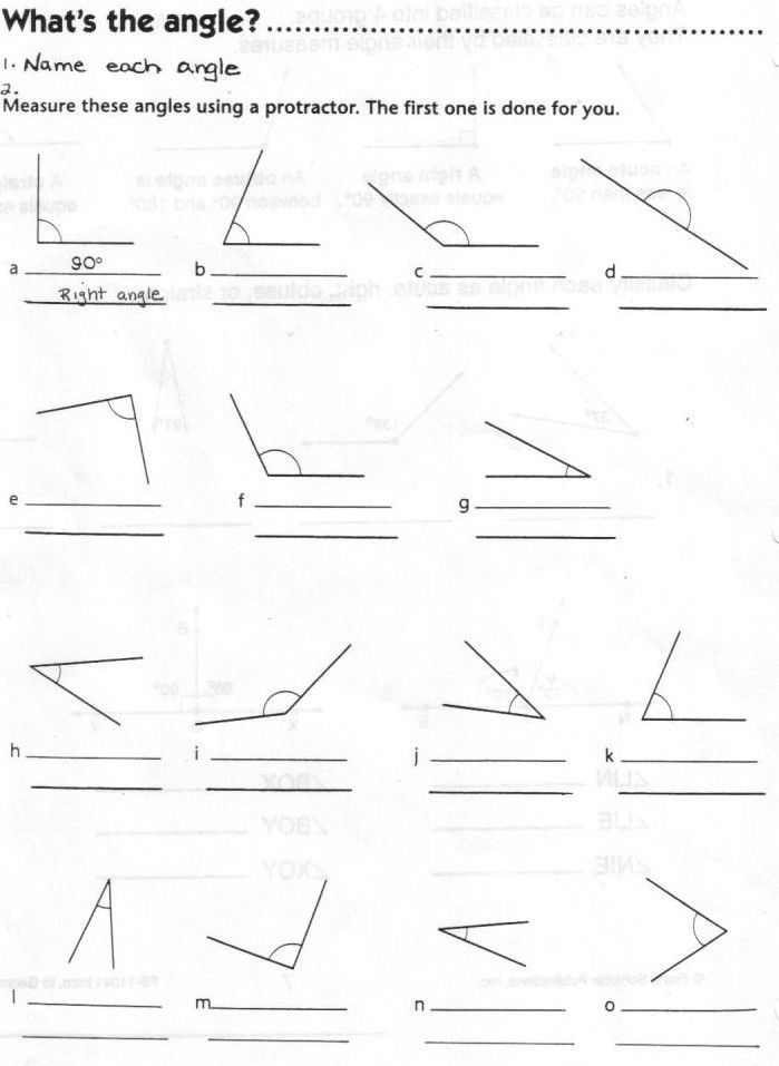 80 Printable Names Of Angles Worksheet 8