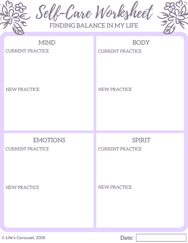 80 Printable Self Care Activity Worksheets 43