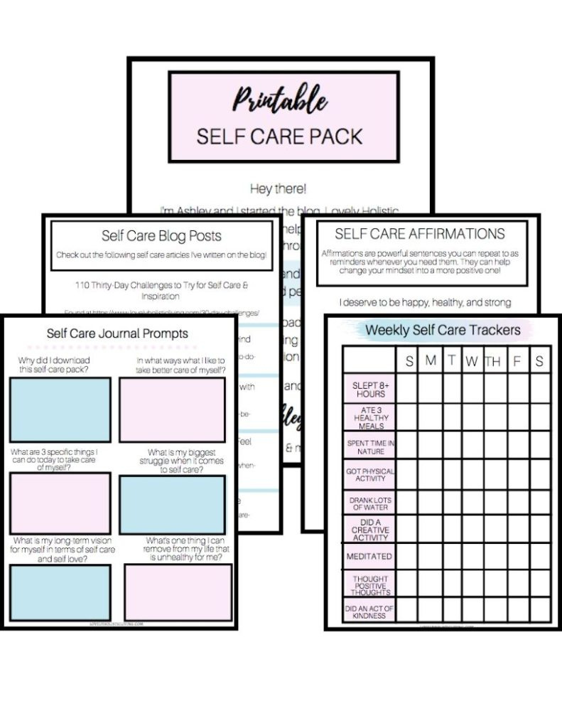 80 Printable Self Care Activity Worksheets 50