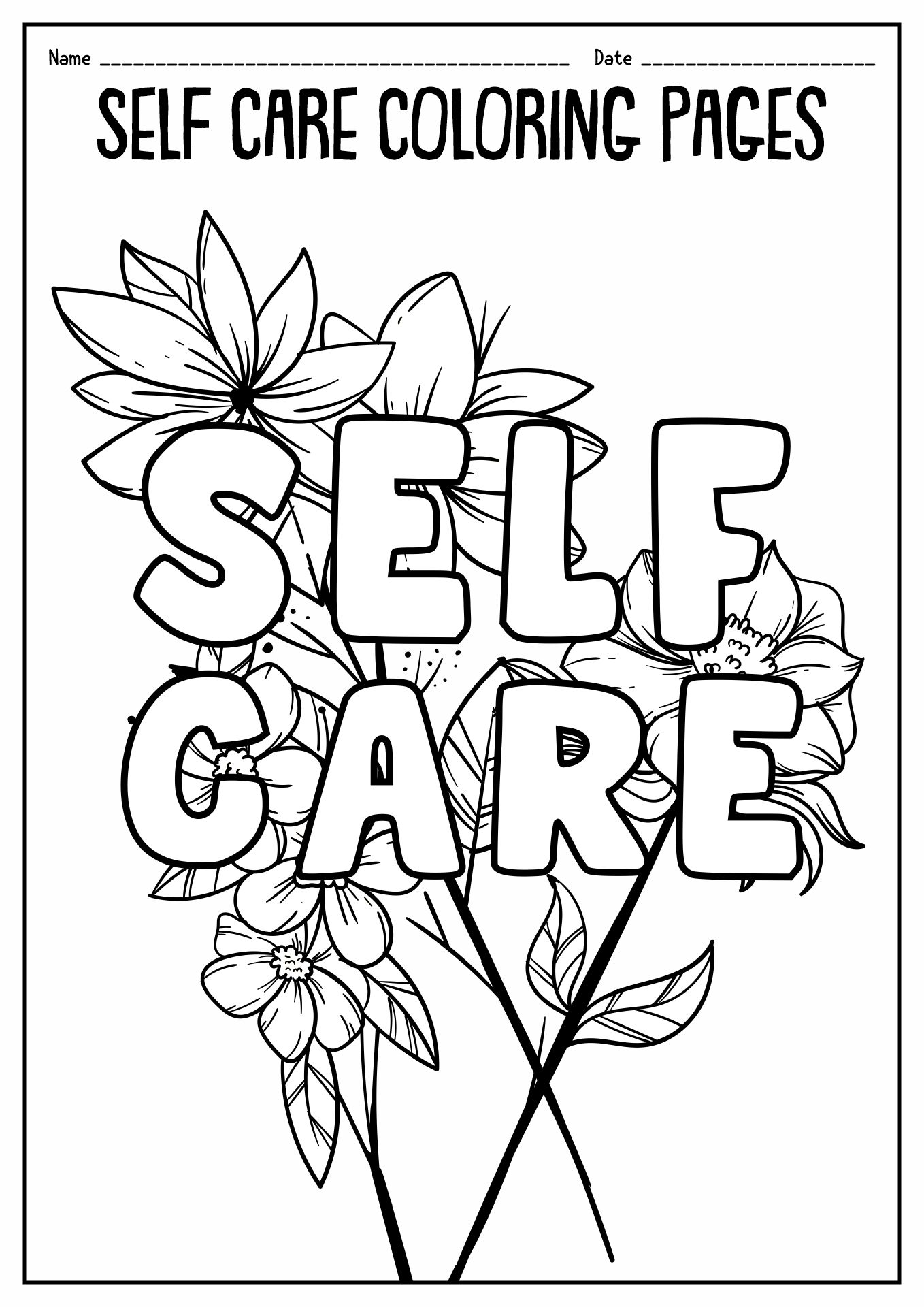 80 Printable Self Care Activity Worksheets 6