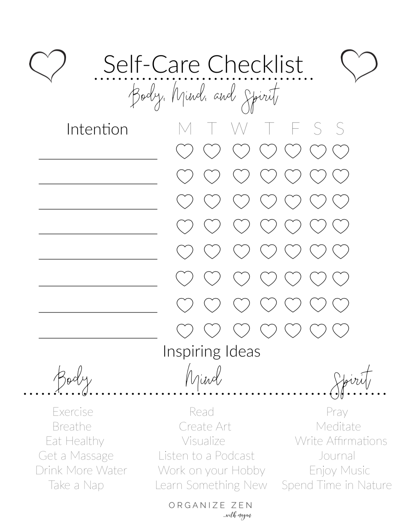 80 Printable Self Care Activity Worksheets 79