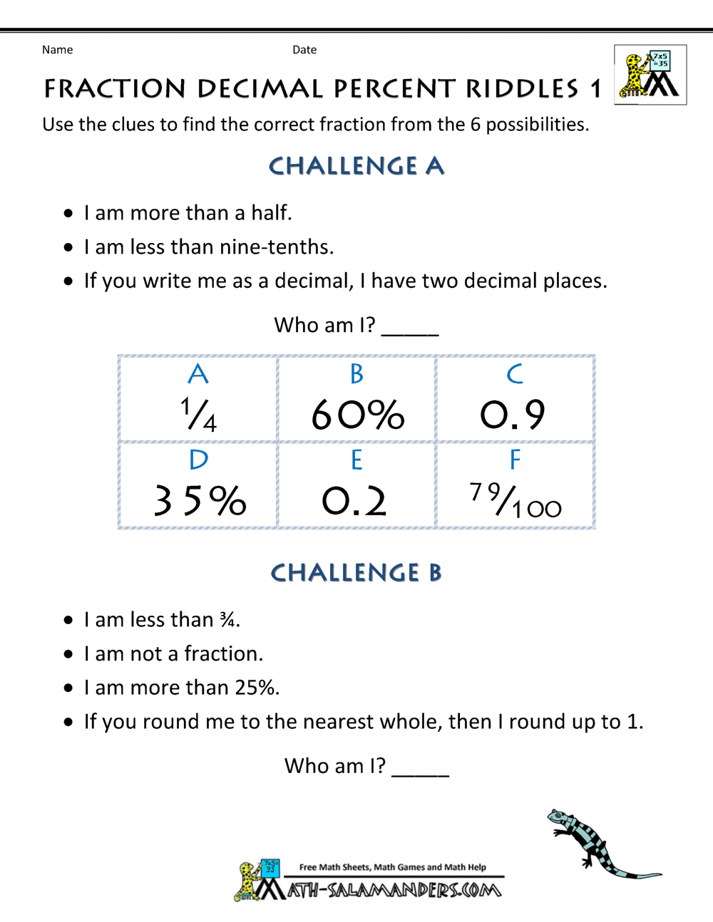 85 Decimal To Percent Worksheet 40